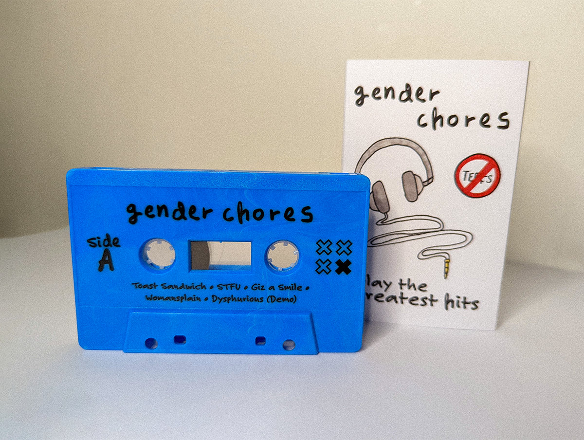 "Gender Chores Play the Greatest Hits" cassette
